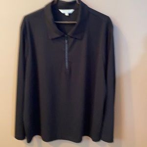 Uniform woman top full zipper